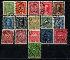 AUSTRIA - 1916 - STEMMA ED EFFIGIE DEL KAISER FRANCESCO GIUSEPPE I - USATI - Used Stamps
