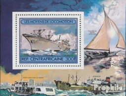 Zentralafrikanische Republik Block178 (kompl.Ausg.) Postfrisch 1982 Verkehrsmittel - Unused Stamps