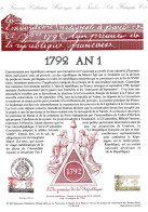 2771 Document Officiel De La Poste  1792 An 1 De La République Française Paris  Signé M N Goffin - Documents De La Poste