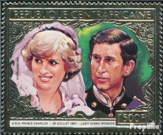 Zentralafrikanische Republik 765A (kompl.Ausg.) Postfrisch 1981 Hochzeit Charles Diana - Unused Stamps