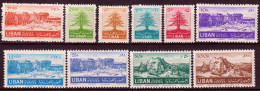 Libano 1952 Y.T.78/87 **/MNH VF/F - Lebanon