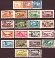 Gran Libano 1930 Y.T.128/48 */MH VF/F - Unused Stamps