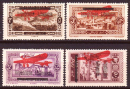 Gran Libano 1927 Posta Aerea Y.T.A21/24 */MH VF/F - Airmail