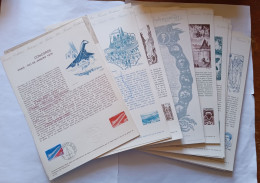 France 1976 – Les Timbres De L’année Oblitérés « Premier Jour » Sur 47 Documents Philatéliques Officiels - 1970-1979