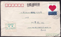 CHINA  CHINE COVER  WITH HEBEI  HANDAN 056002  ADDED CHARGE LABEL (ACL) 0.20YUAN - Brieven En Documenten