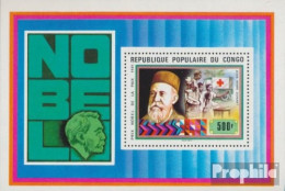 Kongo (Brazzaville) Block16 (kompl.Ausg.) Postfrisch 1978 Nobelpreisträger - Ongebruikt
