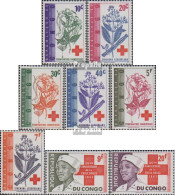 Kongo (Kinshasa) 119-126 (kompl.Ausg.) Postfrisch 1963 Rotes Kreuz - Other & Unclassified