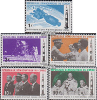 Kongo (Kinshasa) 395-399 (kompl.Ausg.) Postfrisch 1970 Raumschiffbesatzung - Mint/hinged