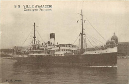 Themes Div-ref VV521-paquebots - Paquebot Ville D Ajaccio  - - Steamers