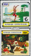 Zentralafrikanische Republik 216-217 (kompl.Ausg.) Ungebraucht 1970 Briefmarkenausstellung - Centrafricaine (République)