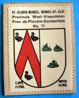 West-Vl N071 Sint-Eloois-Winkel Ledegem Timbre Vignette 1930 Café Hag Armoiries Blason écu TBE - Tee & Kaffee