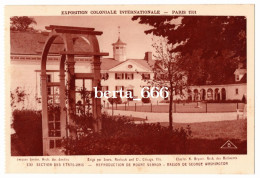 Paris Colonial Exposition 1931 United States Mount Vernon House Of George Washington - Exposiciones