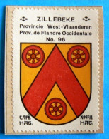 West-Vl N096 Zillebeke Ieper Ypres Timbre Vignette 1930 Café Hag Armoiries Blason écu TBE - Thee & Koffie