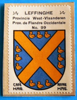 West-Vl N099 Leffinghe Leffinge Middelkerke Timbre Vignette 1930 Café Hag Armoiries Blason écu TBE - Tea & Coffee Manufacturers