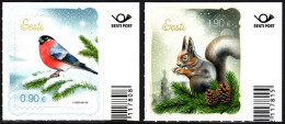 ESTONIA 2021-20 Religion: Christmas. Fauna: Bird Squirrel. CORNER, Mint - Christmas