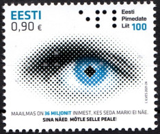 ESTONIA 2021-21 Medical: Centenary Of Federation Of The Blind, MNH - Handicaps