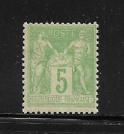 FRANCE  ( FR1 - 233 )   1898  N° YVERT ET TELLIER  N°  102  N* - 1876-1878 Sage (Typ I)