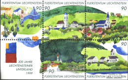 Liechtenstein Block16 (kompl.Ausg.) Postfrisch 1999 Unterland - Blocks & Kleinbögen