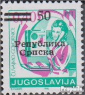 Bosnien - Serbische Republ. 3II A Dicke Balken Postfrisch 1992 Freimarken - Bosnien-Herzegowina