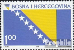 Bosnien-Herzegowina 282 (kompl.Ausg.) Postfrisch 2002 Nationalflagge - Bosnien-Herzegowina