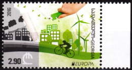 GEORGIA 2016-05 EUROPA: Think Green. Environment, Pollution, Bicycle, MNH - 2016