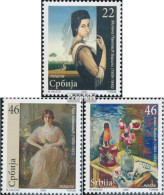 Serbien 297-299 (kompl.Ausg.) Postfrisch 2009 Gemälde - Serbia