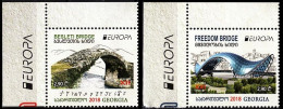 GEORGIA 2018 EUROPA: Architecture - Bridges. CORNER, MNH - 2018