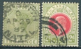 Natal - 1902/1909 - Yt 45 Et 60 - Victoria Et Edouard VII - Obl. - Natal (1857-1909)