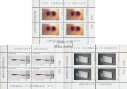 Kroatien 324Klb-326Klb Kleinbögen (kompl.Ausg.) Postfrisch 1995 Kunstbiennale Venedig - Croatia