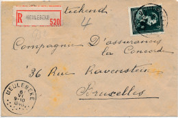 ENVELOPPE 1946  RECOMMANDE  MEULEBEKE   NAAR BRUXELLES         ZIE AFBEELDINGEN - Covers & Documents