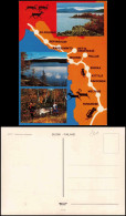 Postcard .Finnland Suomi Landkarten Ansichtskarte Umland Trachten 1979 - Finlandia
