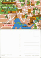 Ansichtskarte Potsdam Stadtplan Ansichtskarte 1984 - Potsdam