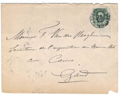 (01) Belgique  N° 30 Sur Enveloppe écritz D'Anvers Vers Gand - 1869-1883 Leopold II