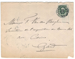 (01) Belgique  N° 30 Sur Enveloppe écrite D'Anvers Vers Gand - 1869-1883 Leopoldo II