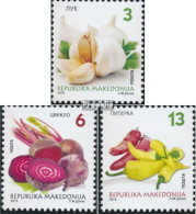 Makedonien 762-764 (kompl.Ausg.) Postfrisch 2016 Gemüse - Macedonia