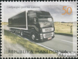 Makedonien 689 (kompl.Ausg.) Postfrisch 2014 Lastkraftwagen - Macedonie