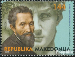 Makedonien 686 (kompl.Ausg.) Postfrisch 2014 Michelangelo - Macedonia