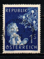 AUSTRIA - 1954 - NATALE- CHRISTMAS - AZZURRO CUPO - USATO - Used Stamps