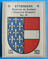 Brabant N031 Etterbeek Timbre Vignette 1930 Café Hag Armoiries Blason écu TBE - Tè & Caffè