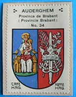 Brabant N034 Auderghem Oudergem Timbre Vignette 1930 Café Hag Armoiries Blason écu TBE - Tea & Coffee Manufacturers