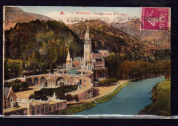 Lourdes - La Basilique Et Le Gave - Lourdes