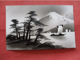 Hand Painted Japan Paper Residue On Back. Ref 6388 - Autres & Non Classés