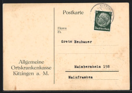 AK Kitzingen A. M., Allgemeine Ortskrankenkasse, Mitgliedsbescheinigung  - Kitzingen