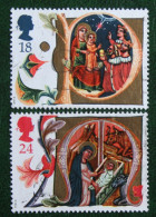 Natale Weihnachten Xmas Noel Mi 1367 1368 1991 Used Gebruikt Oblitere ENGLAND GRANDE-BRETAGNE GB GREAT BRITAIN - Used Stamps