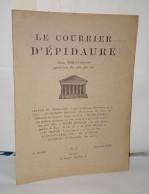 Le Courrier D'épidaure Revue Médico-littéraire 3ème Année N°1 Janvier 1936 - Sin Clasificación