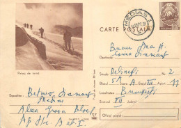 Postal Stationery Postcard Romania Peisaj De Iarna - Romania