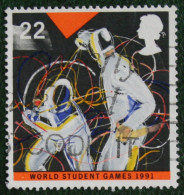 WORLD STUDENT GAMES Sport (Mi 1341) 1991 Used Gebruikt Oblitere ENGLAND GRANDE-BRETAGNE GB GREAT BRITAIN - Used Stamps