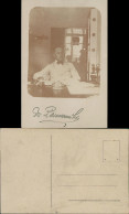 Unternehmer Am Schreibtisch - Fliege Firma Panzer Berlin 1917 Privatfoto - Unclassified