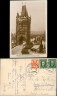 Postcard Prag Praha Staroměstská Mostecká Věž. Fotokarte 1926 - Czech Republic