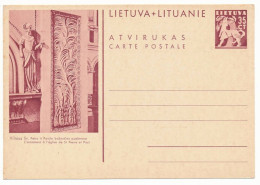 Mi P 33 ** MNH Stationery Postcard / Vilnius Peter & Paul Church - Litauen